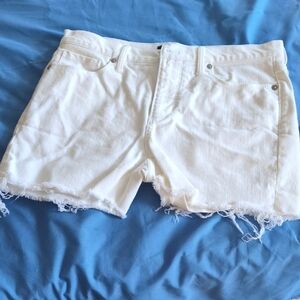Banana Republic White Jean Shorts